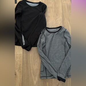 Ivivva lot by lululemon Black and Gray Kids Long Sleeve Tops